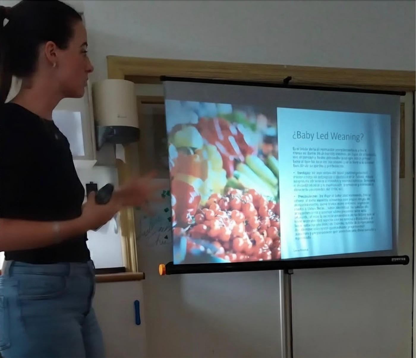 Charla sobre alimentación infantil con proyección para las familias